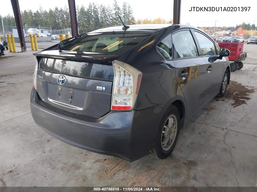 2010 Toyota Prius Iii VIN: JTDKN3DU1A0201397 Lot: 40786018