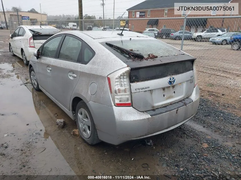 2010 Toyota Prius Ii VIN: JTDKN3DU5A0075061 Lot: 40816018