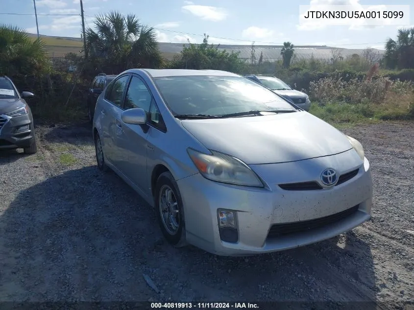 2010 Toyota Prius Iv VIN: JTDKN3DU5A0015099 Lot: 40819913