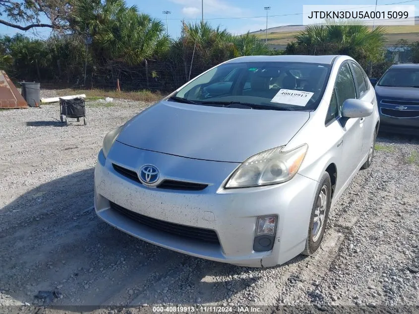 2010 Toyota Prius Iv VIN: JTDKN3DU5A0015099 Lot: 40819913