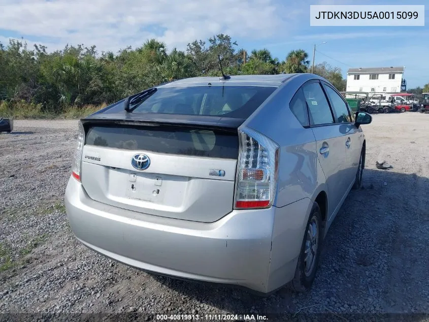 2010 Toyota Prius Iv VIN: JTDKN3DU5A0015099 Lot: 40819913