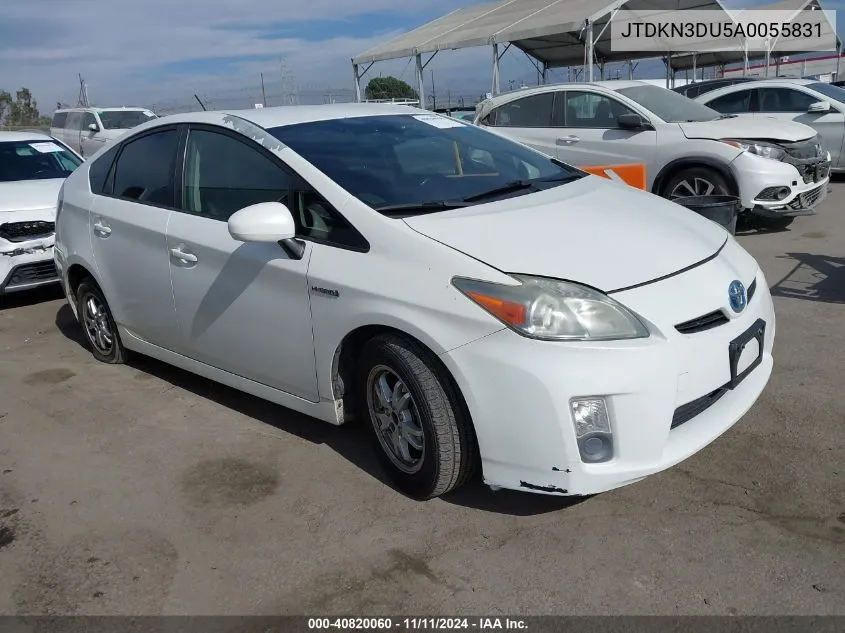 2010 Toyota Prius Iv VIN: JTDKN3DU5A0055831 Lot: 40820060