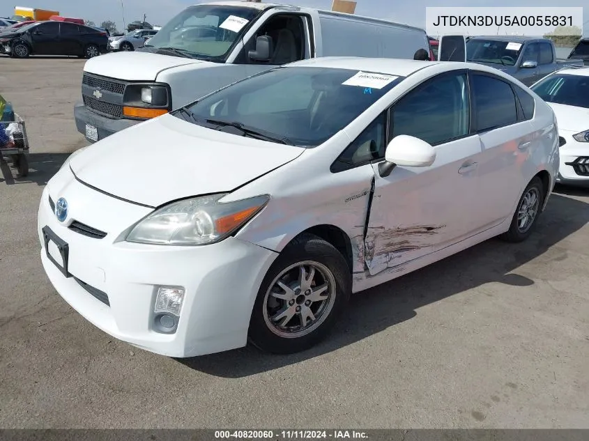 2010 Toyota Prius Iv VIN: JTDKN3DU5A0055831 Lot: 40820060