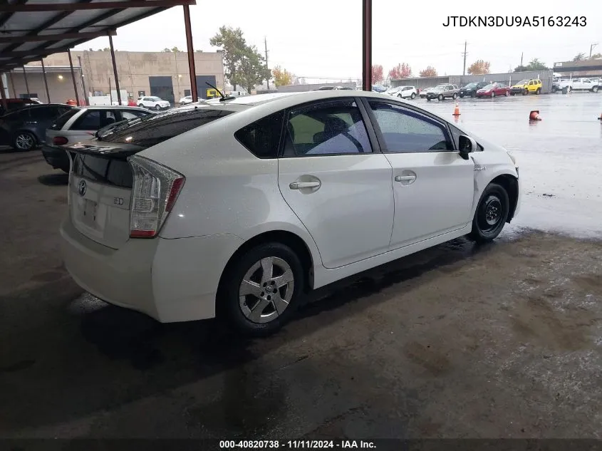 2010 Toyota Prius Ii VIN: JTDKN3DU9A5163243 Lot: 40820738