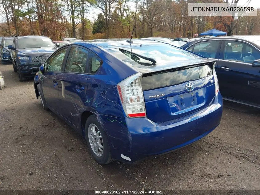 2010 Toyota Prius VIN: JTDKN3DUXA0236598 Lot: 40823162