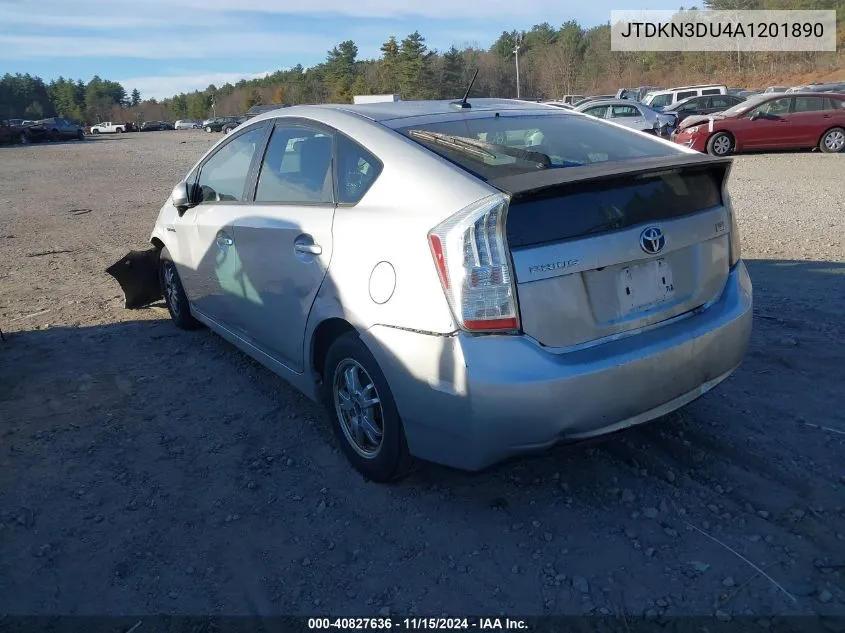 2010 Toyota Prius Iii VIN: JTDKN3DU4A1201890 Lot: 40827636