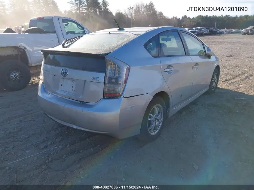 2010 Toyota Prius Iii VIN: JTDKN3DU4A1201890 Lot: 40827636