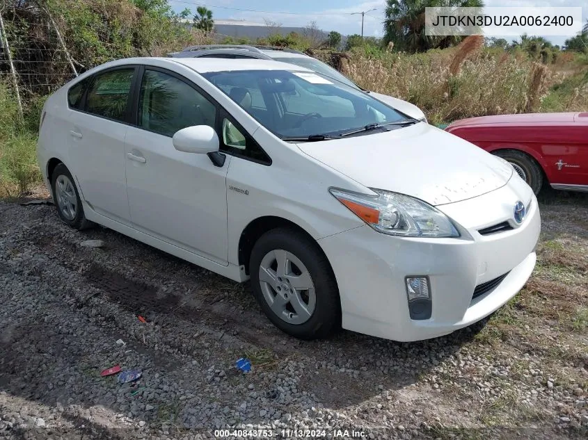 2010 Toyota Prius Ii VIN: JTDKN3DU2A0062400 Lot: 40843753