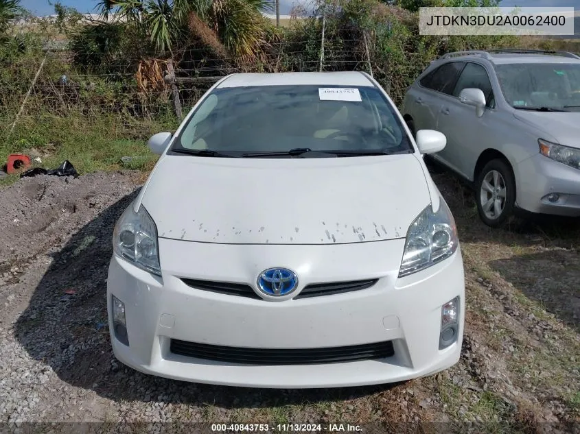 2010 Toyota Prius Ii VIN: JTDKN3DU2A0062400 Lot: 40843753