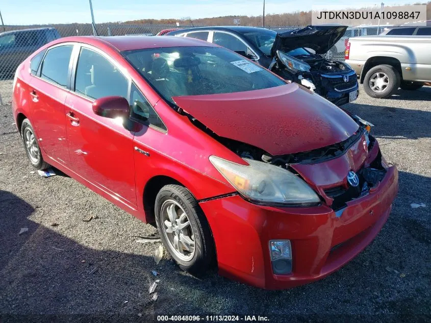 2010 Toyota Prius Iv VIN: JTDKN3DU1A1098847 Lot: 40848096