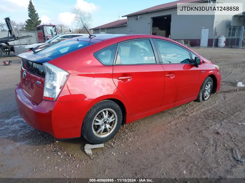 2010 Toyota Prius Ii VIN: JTDKN3DU1A1248858 Lot: 40860995