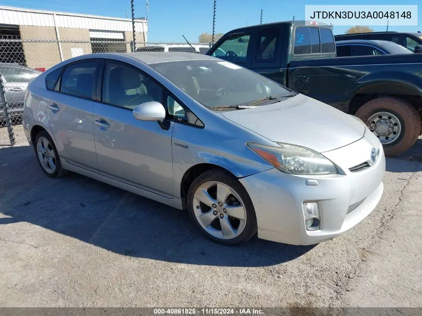 2010 Toyota Prius V VIN: JTDKN3DU3A0048148 Lot: 40861825