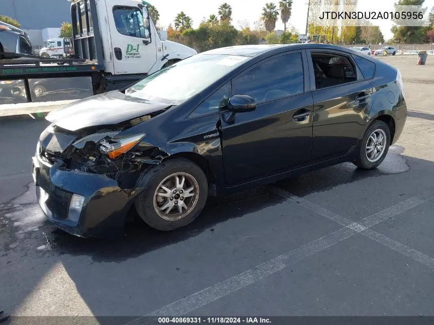 2010 Toyota Prius Iv VIN: JTDKN3DU2A0105956 Lot: 40869331