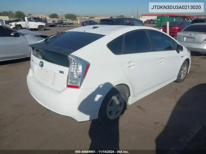 2010 Toyota Prius Ii VIN: JTDKN3DU3A0213020 Lot: 40869951