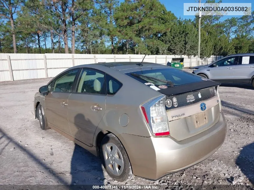 2010 Toyota Prius VIN: JTDKN3DU0A0035082 Lot: 40873746