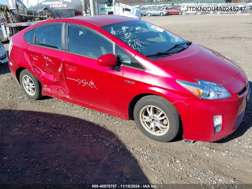 2010 Toyota Prius Iii VIN: JTDKN3DU4A0245247 Lot: 40875757