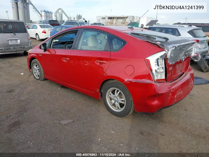 2010 Toyota Prius Ii VIN: JTDKN3DU4A1241399 Lot: 40876963