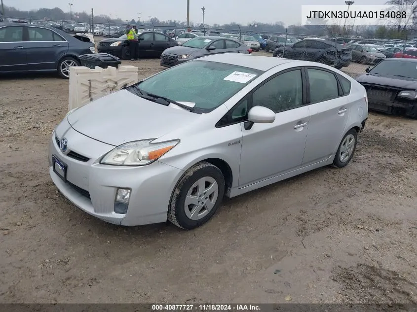 2010 Toyota Prius Ii VIN: JTDKN3DU4A0154088 Lot: 40877727