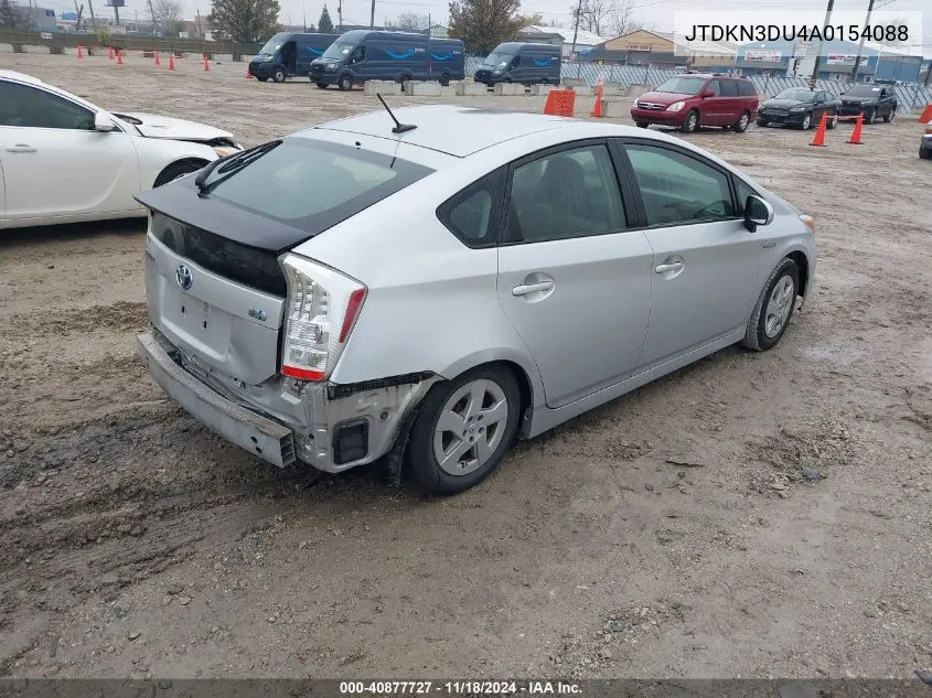 2010 Toyota Prius Ii VIN: JTDKN3DU4A0154088 Lot: 40877727