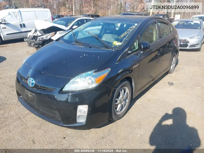 2010 Toyota Prius Ii VIN: JTDKN3DU2A0096899 Lot: 40886330