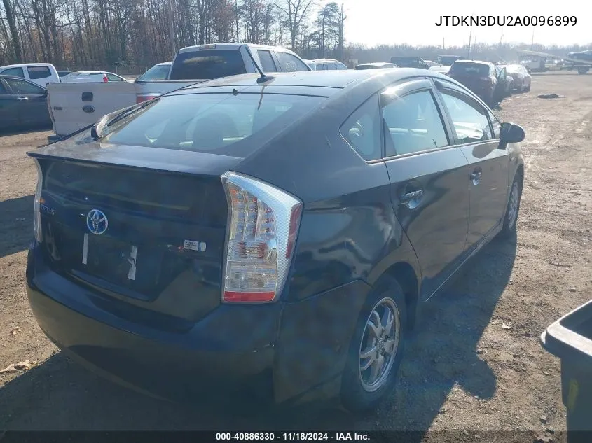 2010 Toyota Prius Ii VIN: JTDKN3DU2A0096899 Lot: 40886330