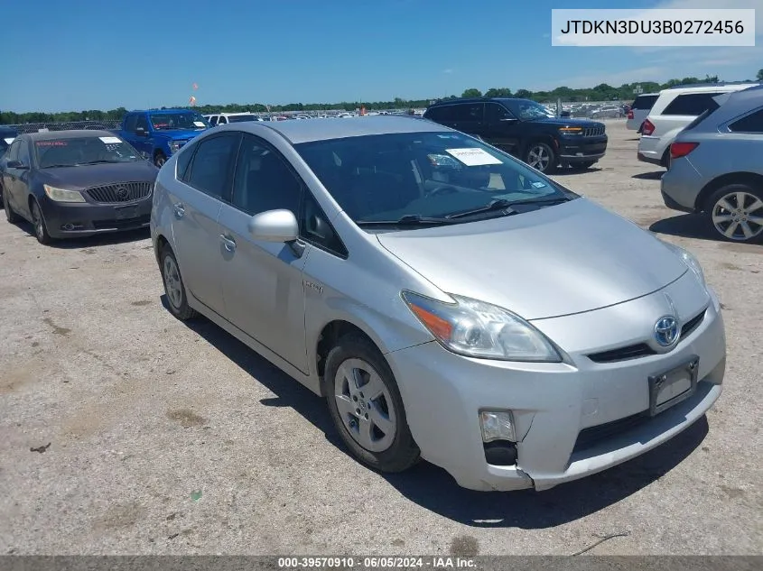 2011 Toyota Prius Three VIN: JTDKN3DU3B0272456 Lot: 39570910