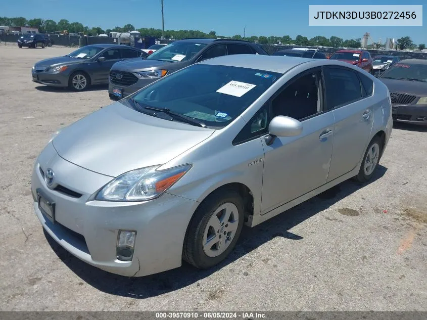 2011 Toyota Prius Three VIN: JTDKN3DU3B0272456 Lot: 39570910