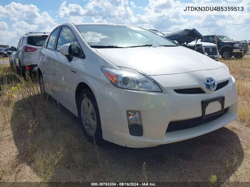 2011 Toyota Prius Two VIN: JTDKN3DU4B5359513 Lot: 39763304