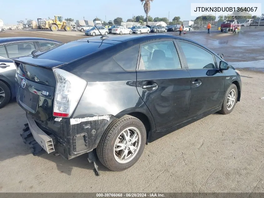 2011 Toyota Prius Two VIN: JTDKN3DU0B1364067 Lot: 39766068