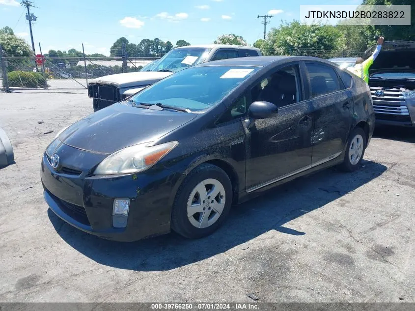 JTDKN3DU2B0283822 2011 Toyota Prius Four