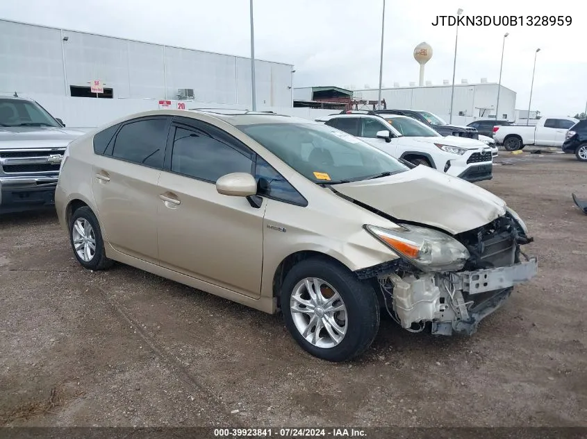 JTDKN3DU0B1328959 2011 Toyota Prius Three