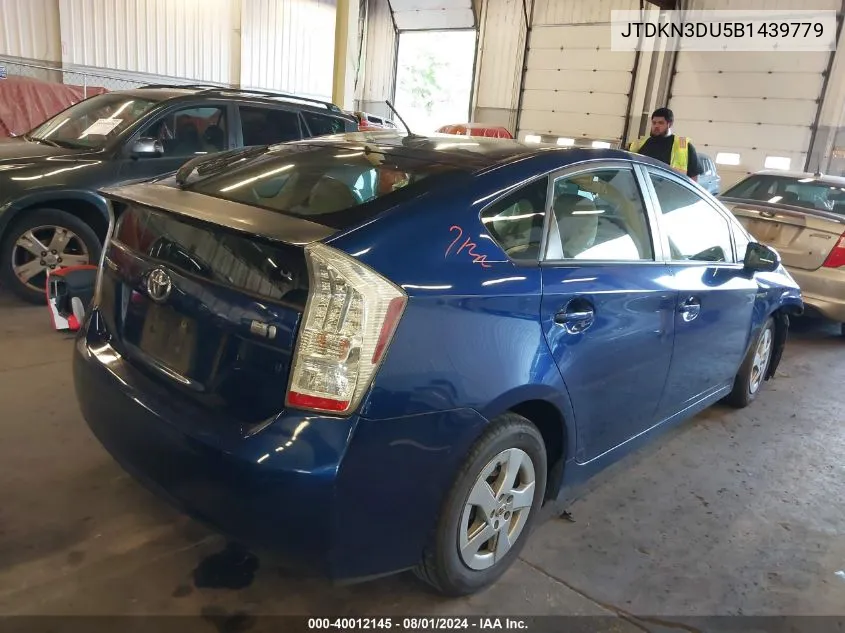 2011 Toyota Prius Two VIN: JTDKN3DU5B1439779 Lot: 40012145