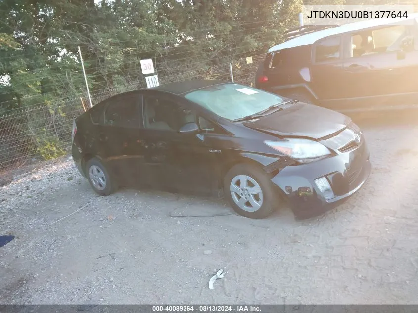 JTDKN3DU0B1377644 2011 Toyota Prius Four