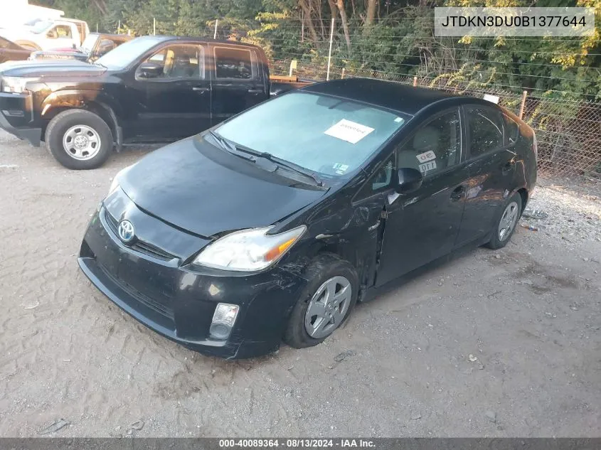 JTDKN3DU0B1377644 2011 Toyota Prius Four