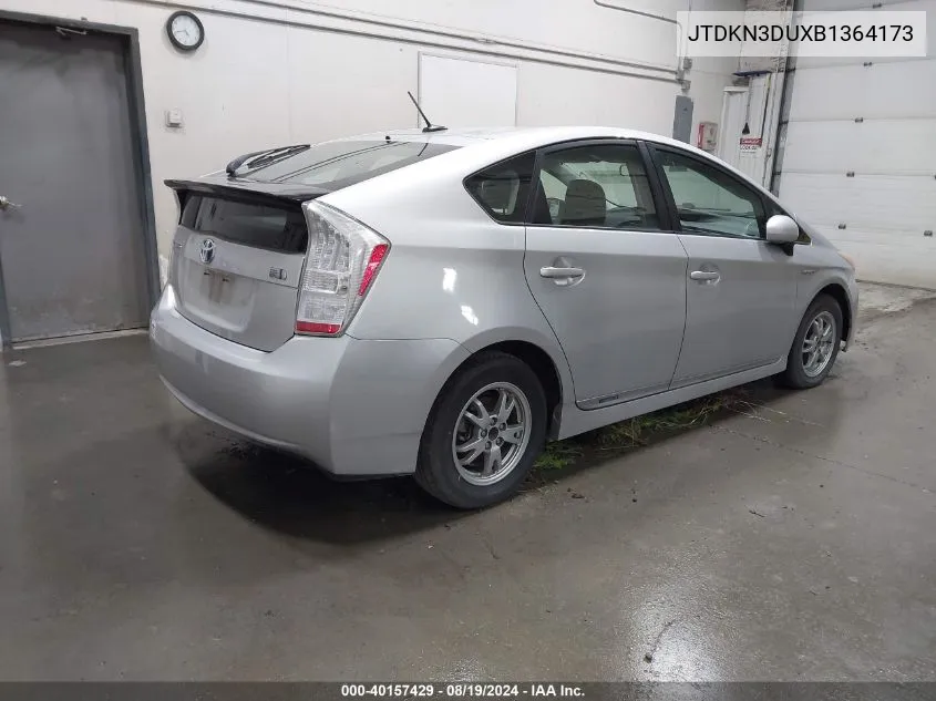 JTDKN3DUXB1364173 2011 Toyota Prius Two