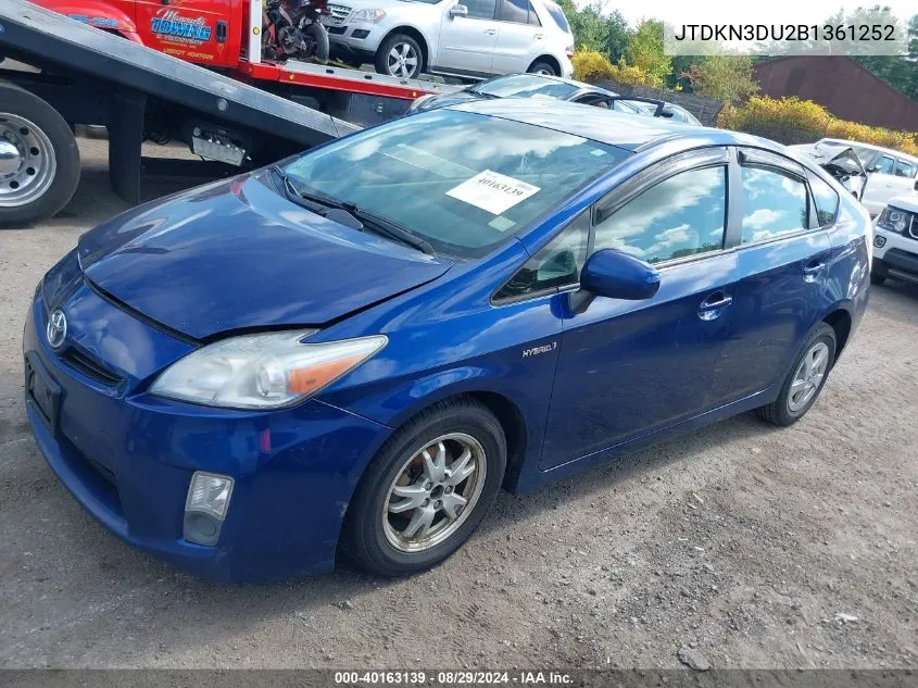 JTDKN3DU2B1361252 2011 Toyota Prius Two