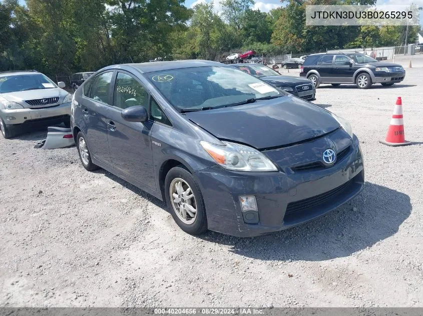 JTDKN3DU3B0265295 2011 Toyota Prius Two