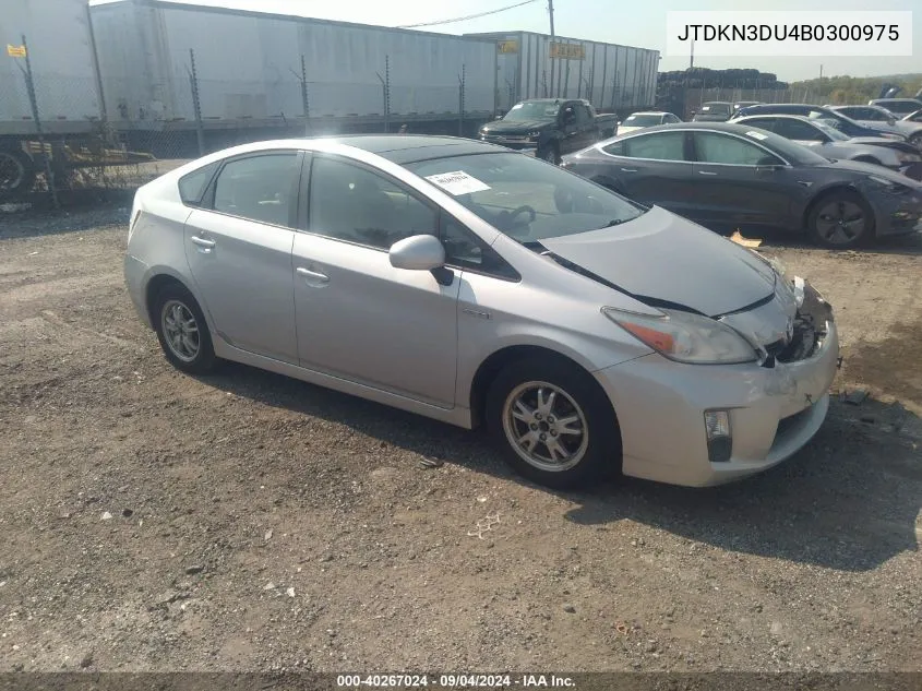 2011 Toyota Prius Four VIN: JTDKN3DU4B0300975 Lot: 40267024