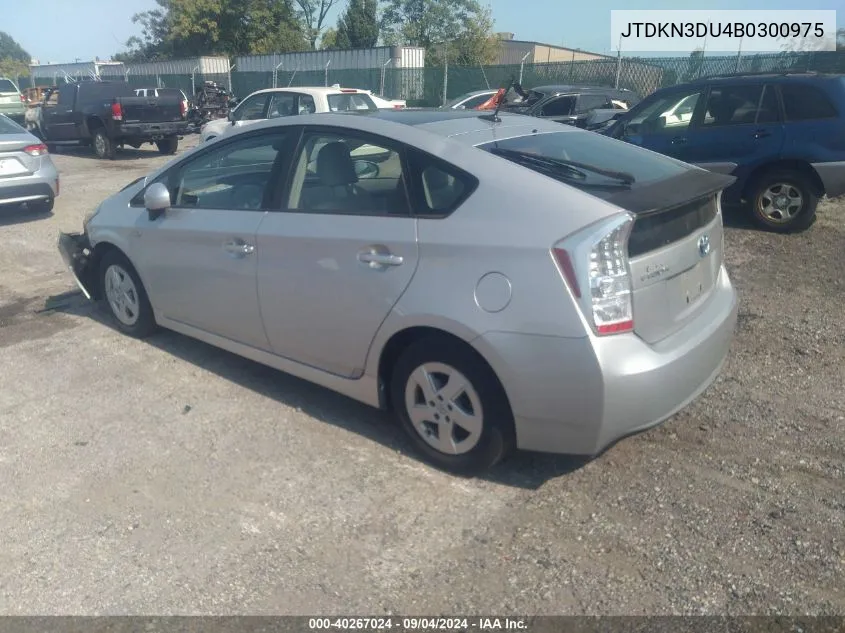 JTDKN3DU4B0300975 2011 Toyota Prius Four