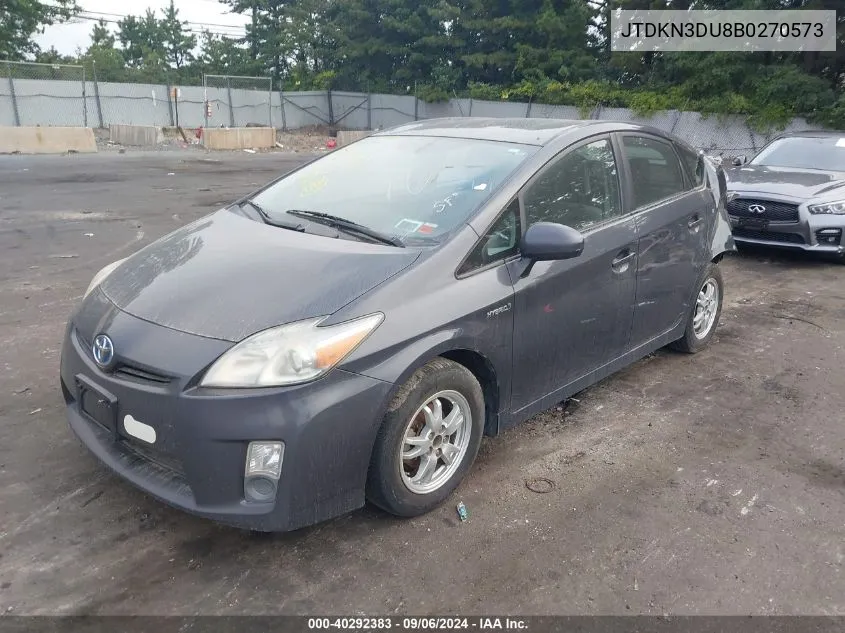 2011 Toyota Prius VIN: JTDKN3DU8B0270573 Lot: 40292383