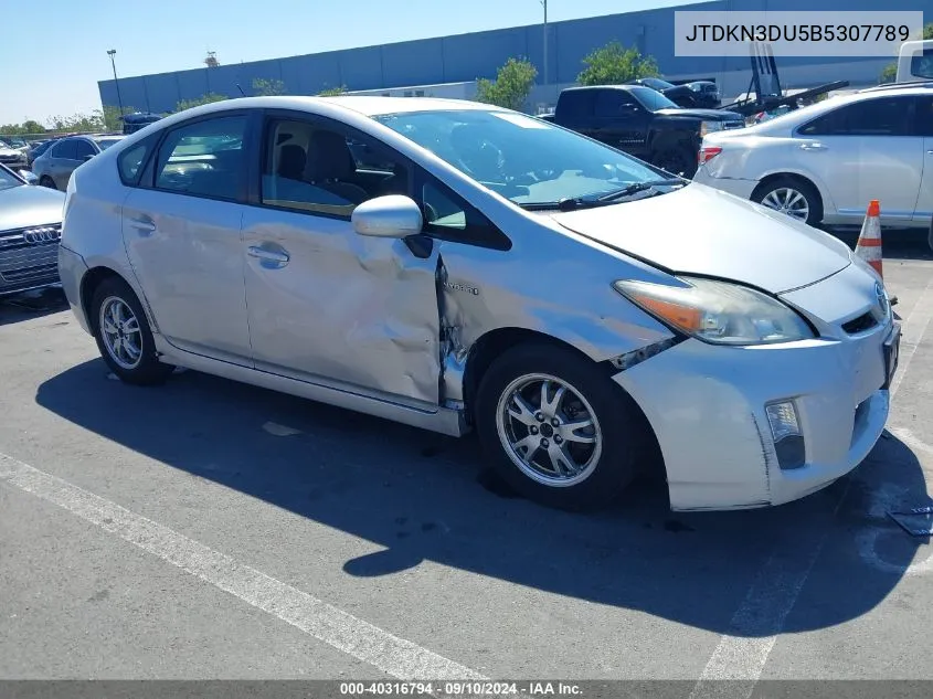 JTDKN3DU5B5307789 2011 Toyota Prius Two