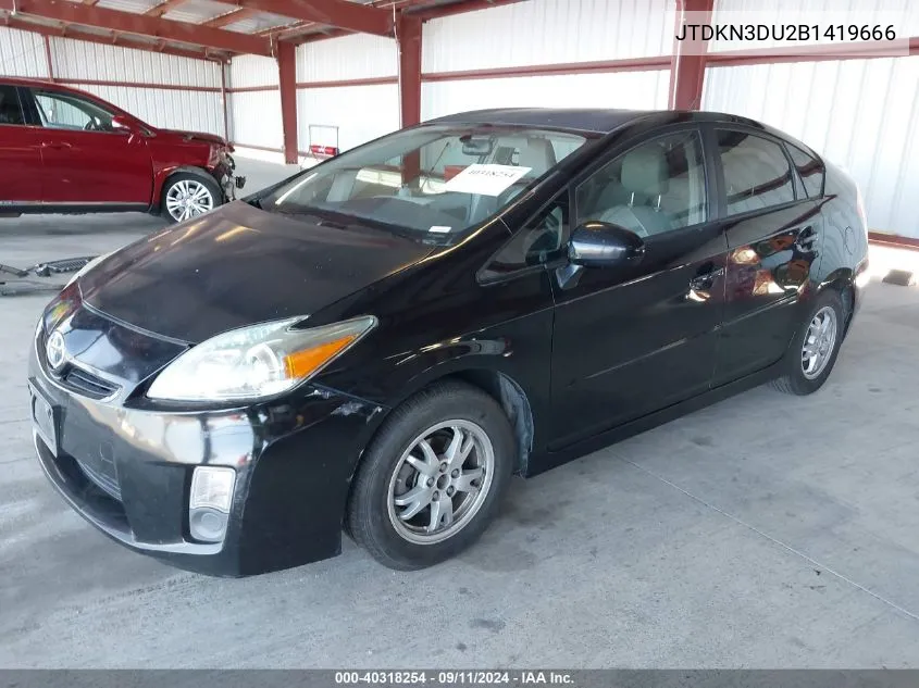 2011 Toyota Prius Two VIN: JTDKN3DU2B1419666 Lot: 40318254