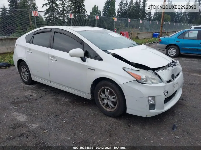 JTDKN3DUXB0292090 2011 Toyota Prius Three