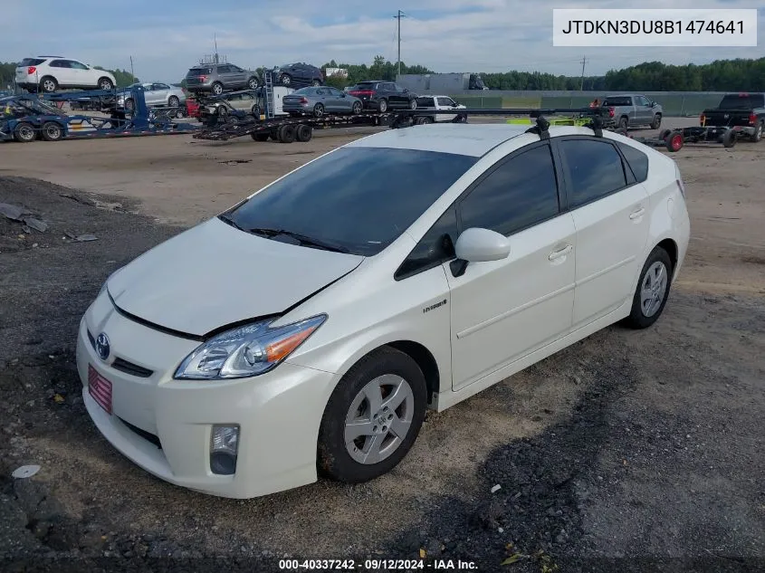 2011 Toyota Prius Two VIN: JTDKN3DU8B1474641 Lot: 40337242