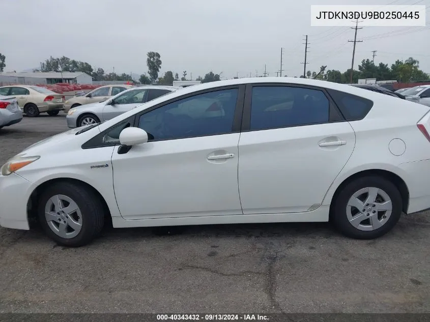 JTDKN3DU9B0250445 2011 Toyota Prius