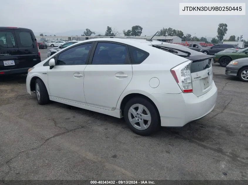 JTDKN3DU9B0250445 2011 Toyota Prius