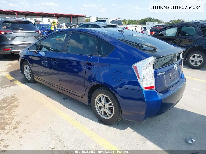 2011 Toyota Prius Two VIN: JTDKN3DU1B0254084 Lot: 40352453