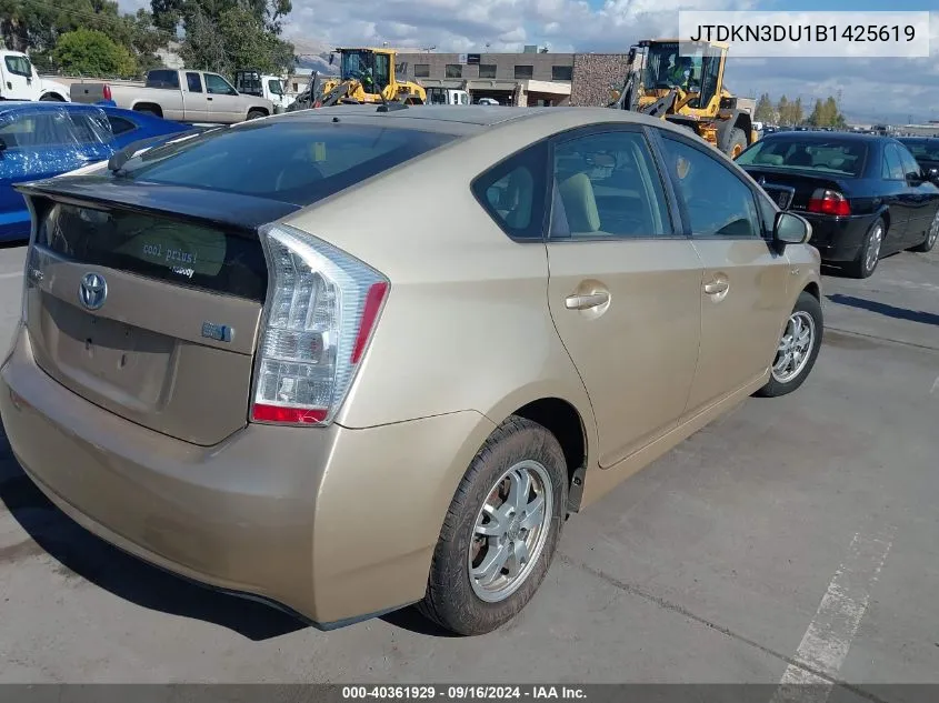 JTDKN3DU1B1425619 2011 Toyota Prius