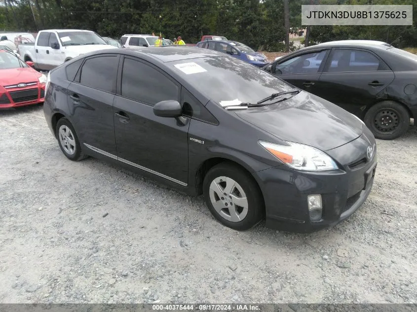 2011 Toyota Prius Two VIN: JTDKN3DU8B1375625 Lot: 40375444