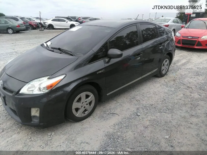 2011 Toyota Prius Two VIN: JTDKN3DU8B1375625 Lot: 40375444